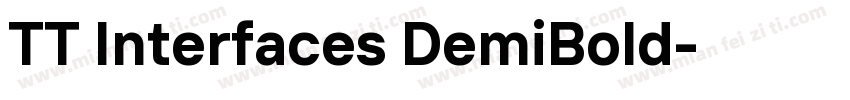 TT Interfaces DemiBold字体转换